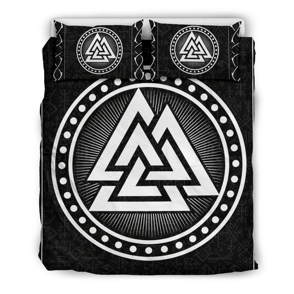 Viking Valknut Ancient Pagan Nordic Germanic Bedding Set