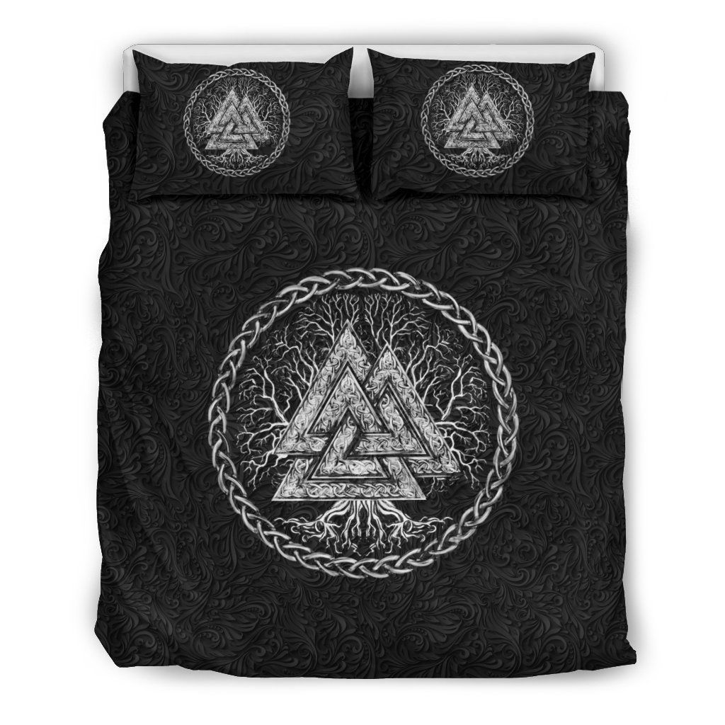 Viking Valknut Tree Of Life Bedding Set