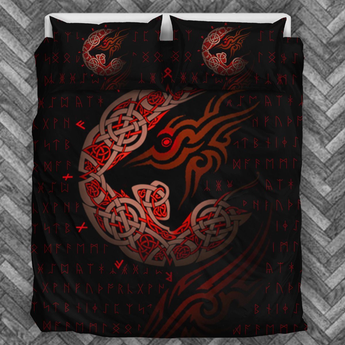 Viking Wolf Bedding Set