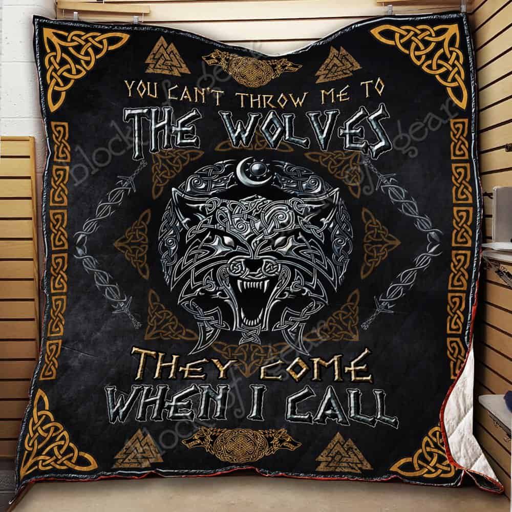 Viking Wolf Fenrir CL19100959MDQ Quilt Blanket