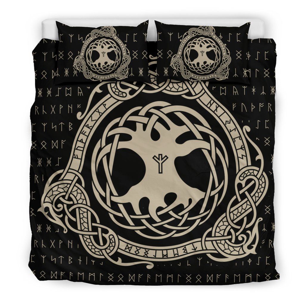 Viking Yggdrasil Sign Bedding Set