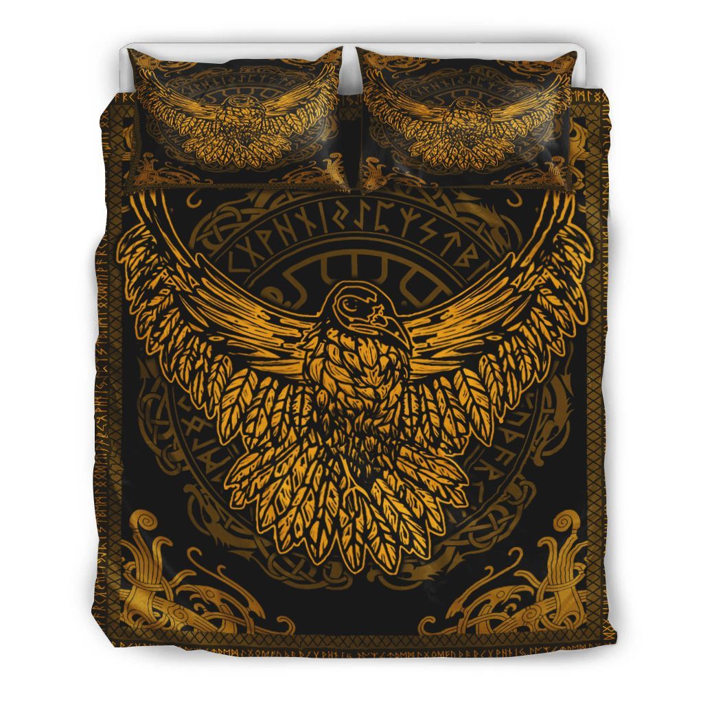 Vikings Golden Eagle Bedding Set