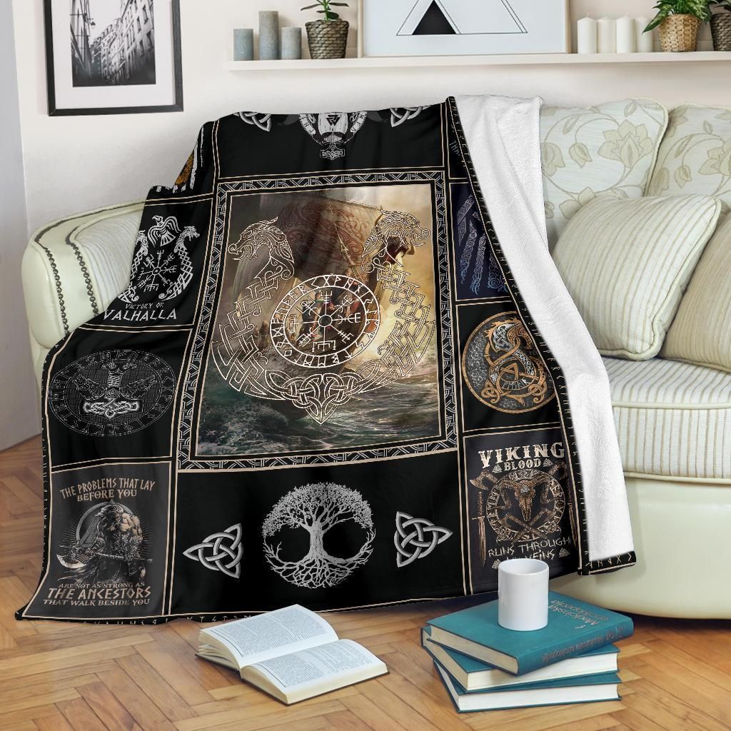 Vikings Sherpa Fleece Blanket
