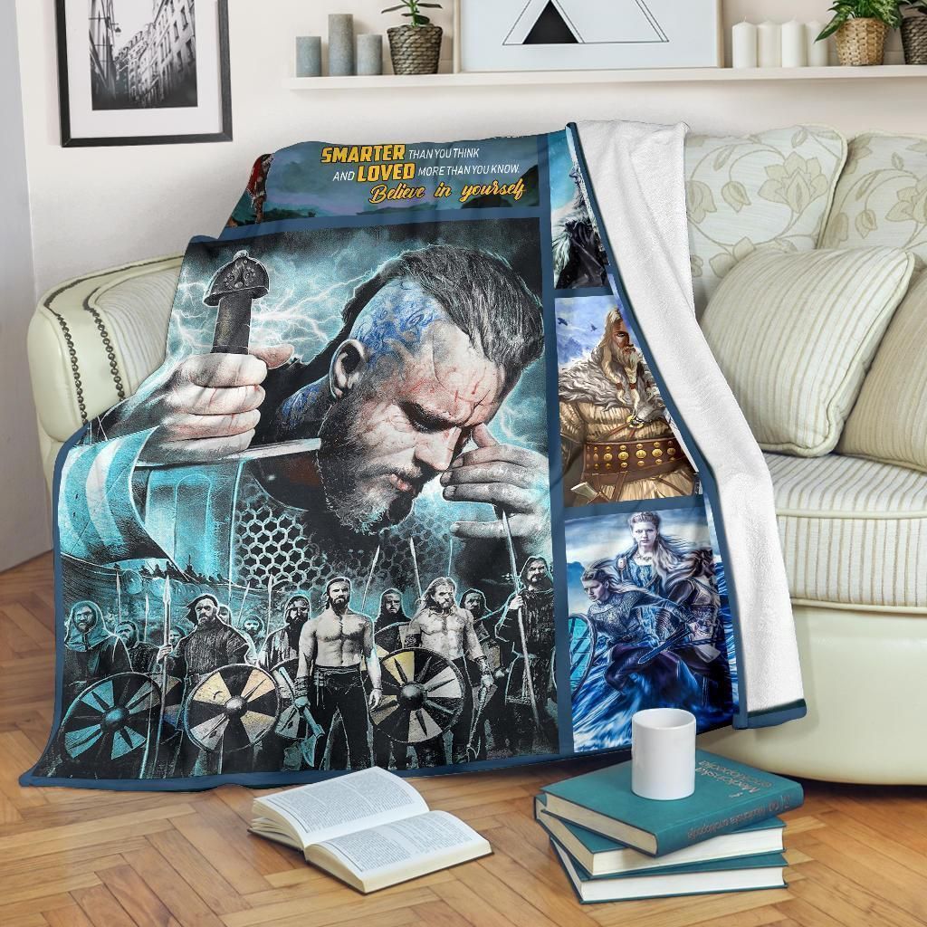 Vikings Printed Fleece Blanket Gift For Tv Show Lovers