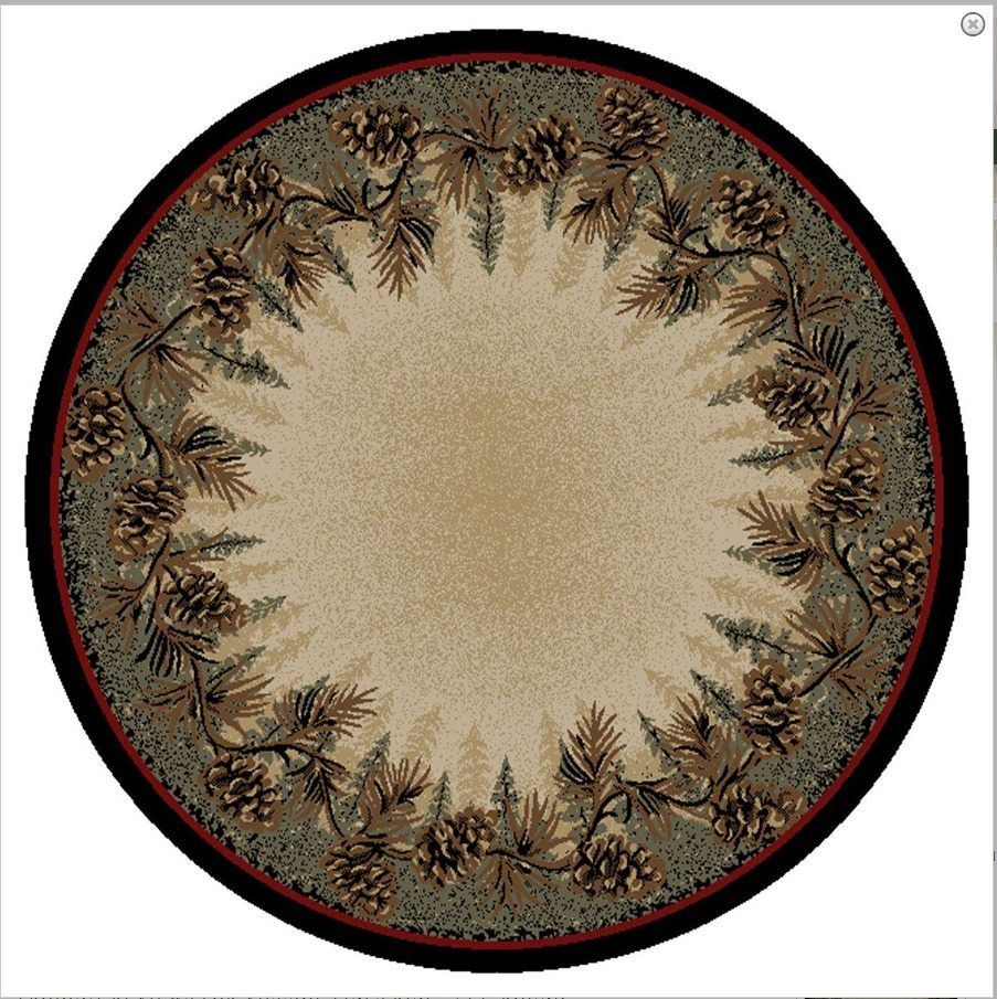 Village Pines Round Carpet