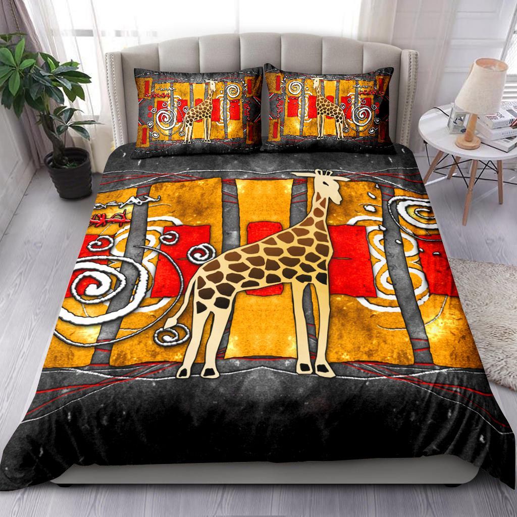 Vintage African Giraffe Bedding Set