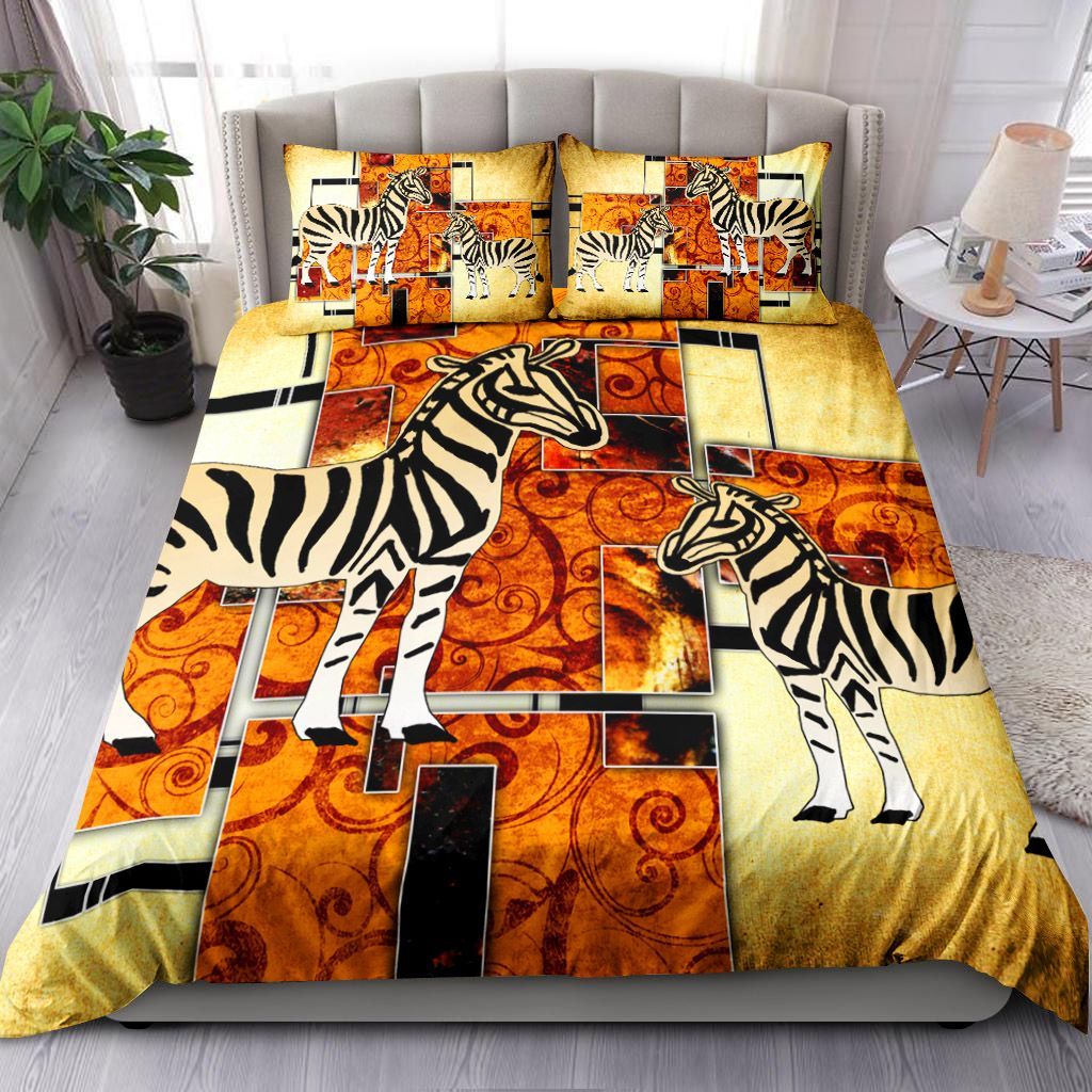 Vintage African Horse Bedding Set