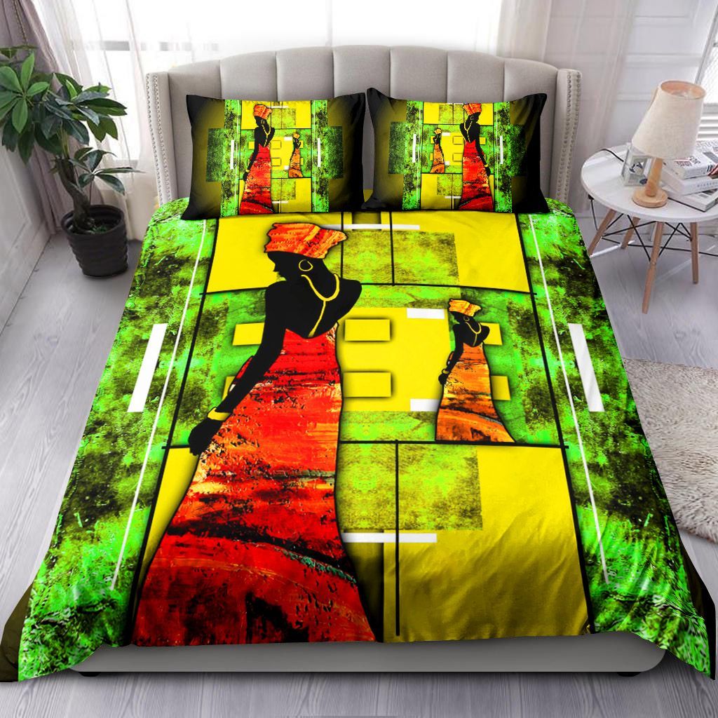 Vintage African Woman Bedding Set
