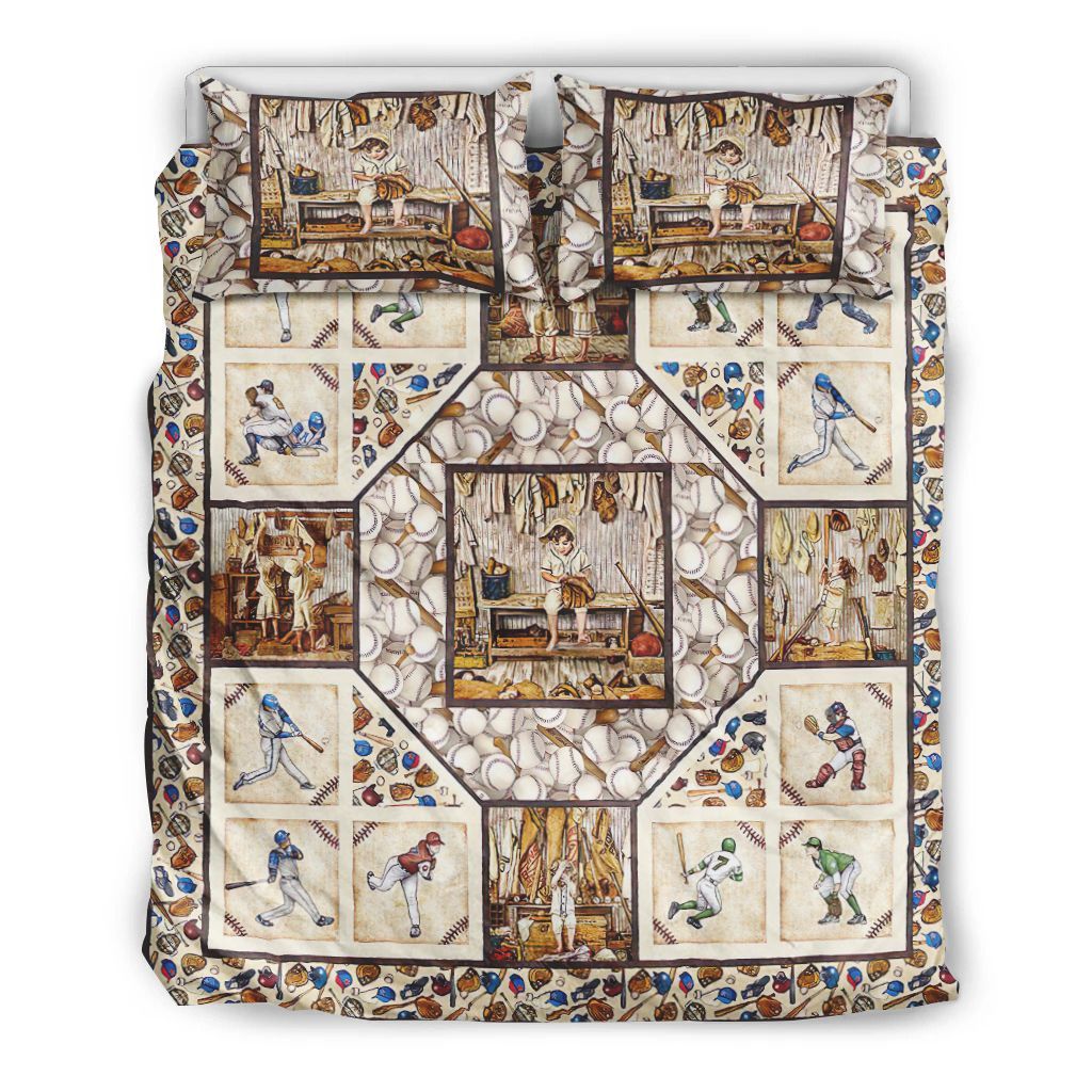 Vintage Baseball Bedding Set