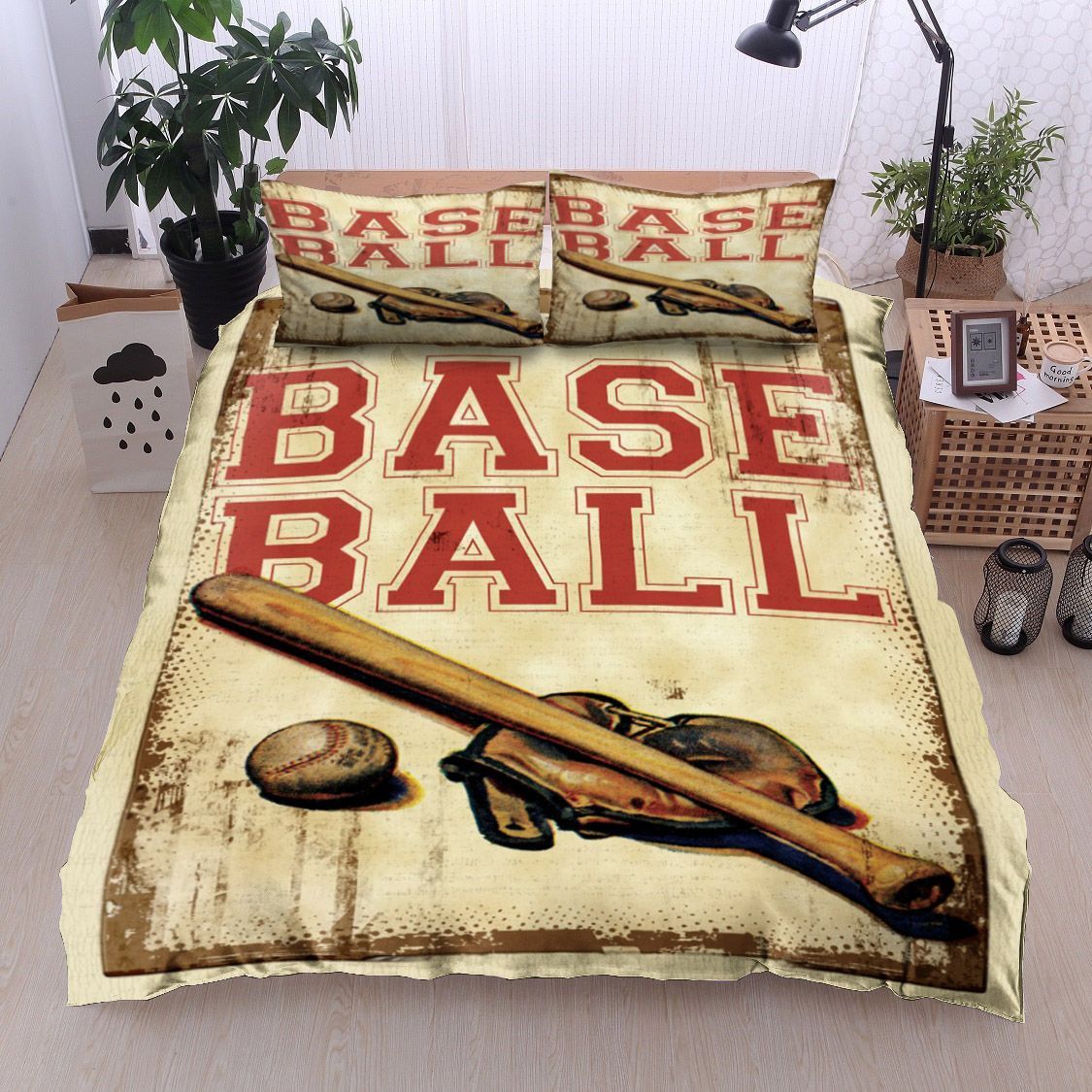 Vintage Baseball Bedding Set