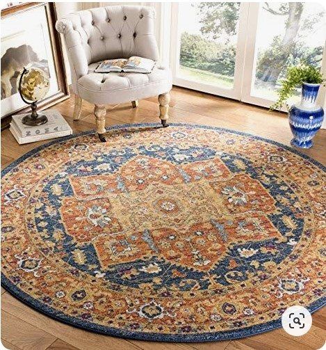 Vintage Bohemian Round Carpet