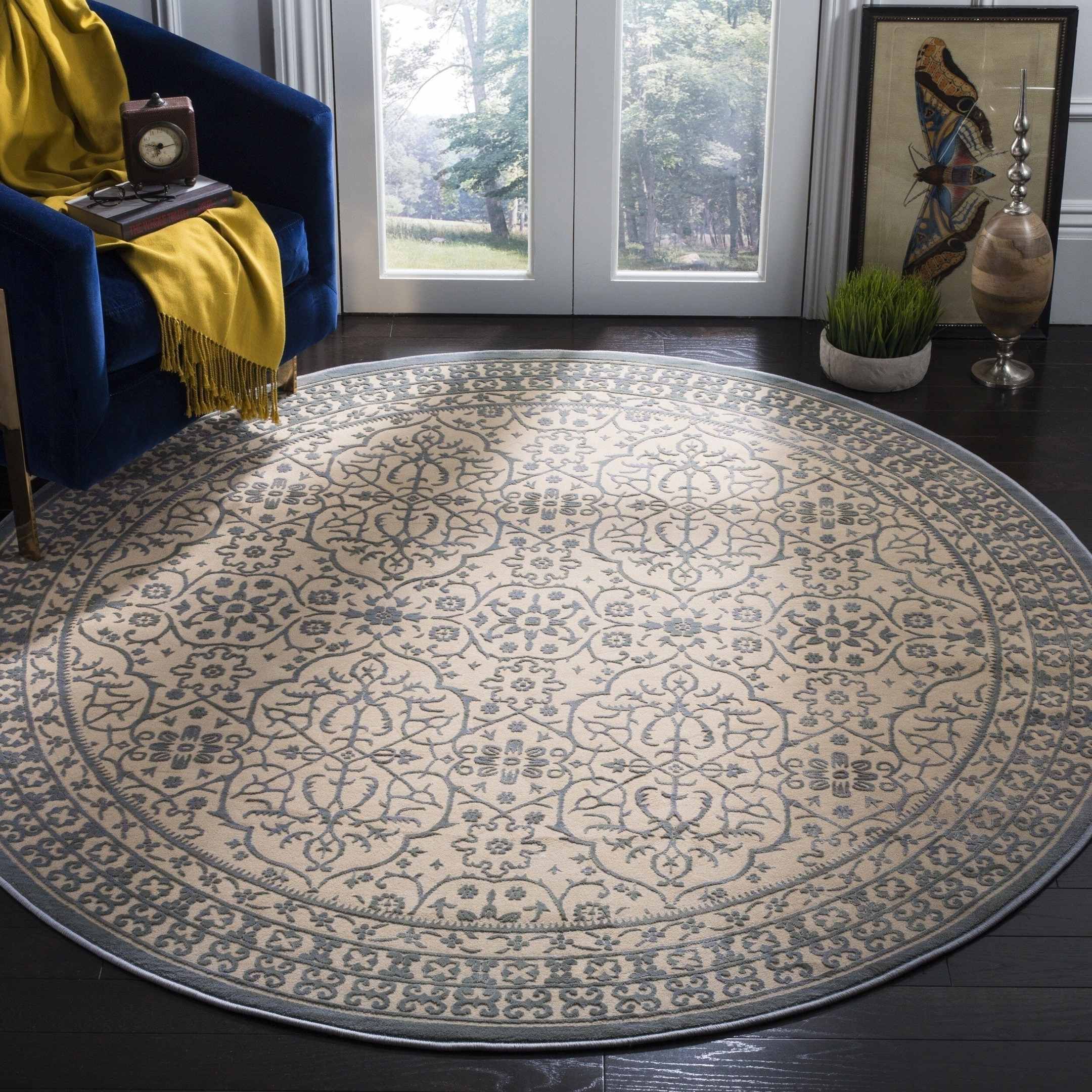 Vintage Boho Round Carpet