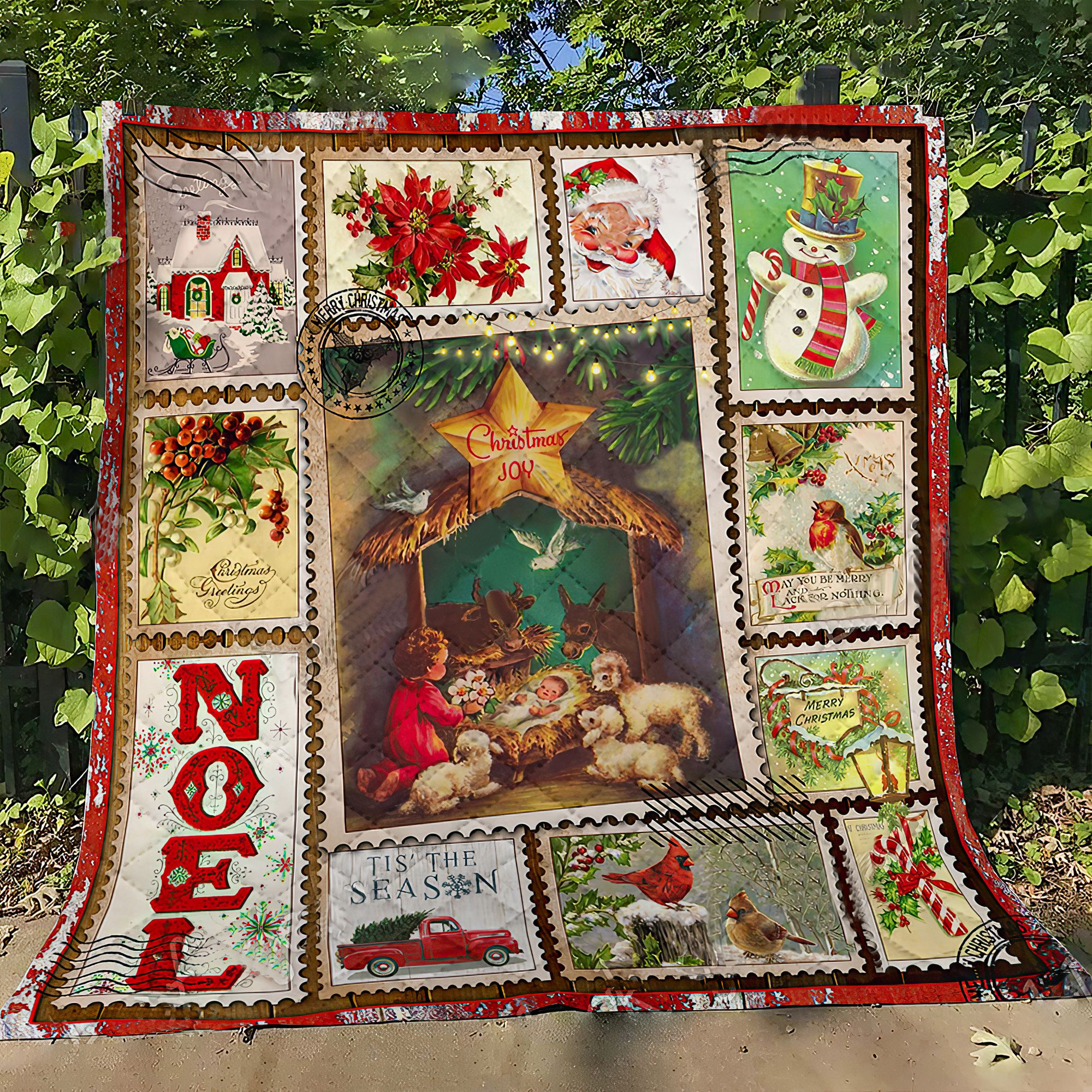 Vintage Christmas DPC111104 Quilt Blanket