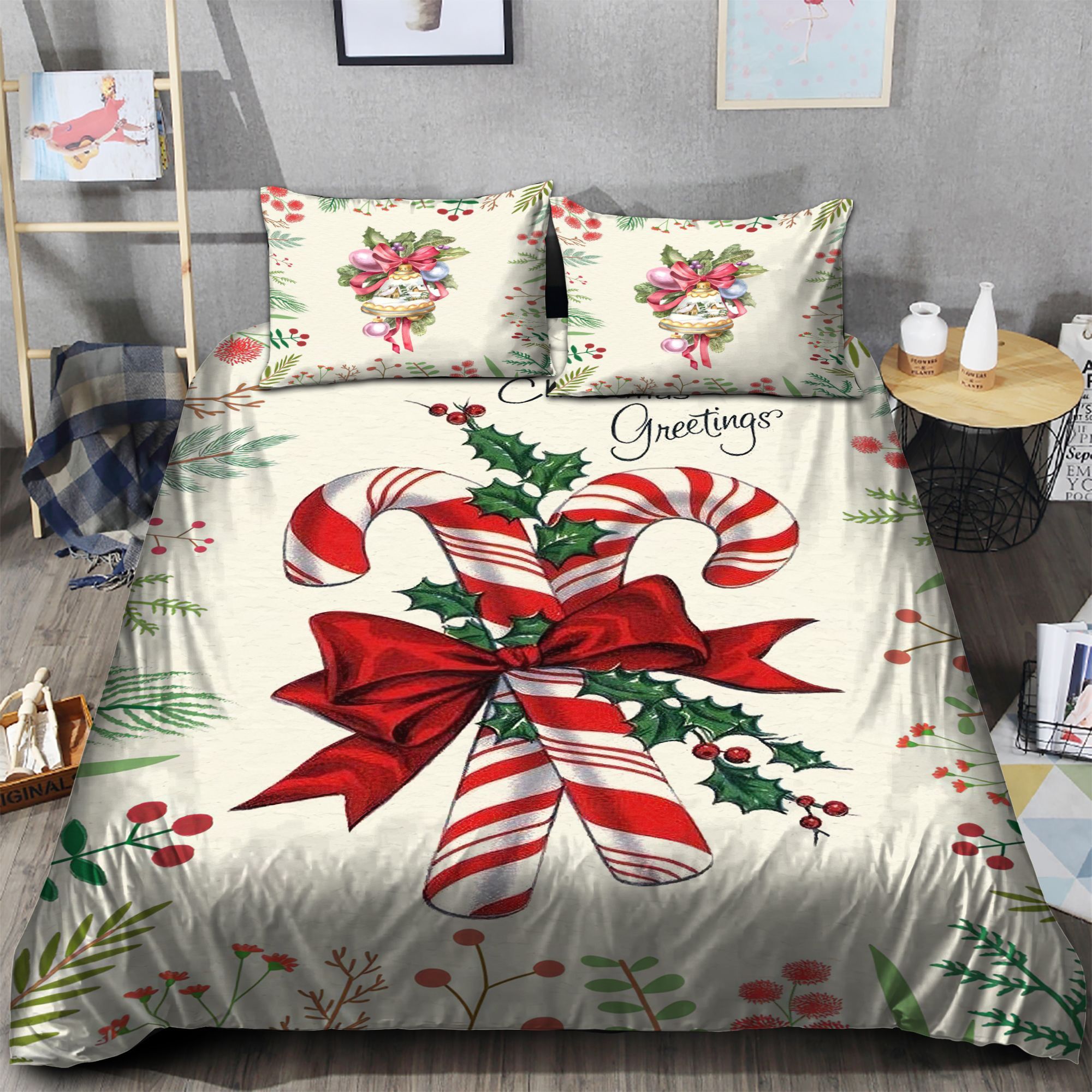 Vintage Christmas Bedding Set
