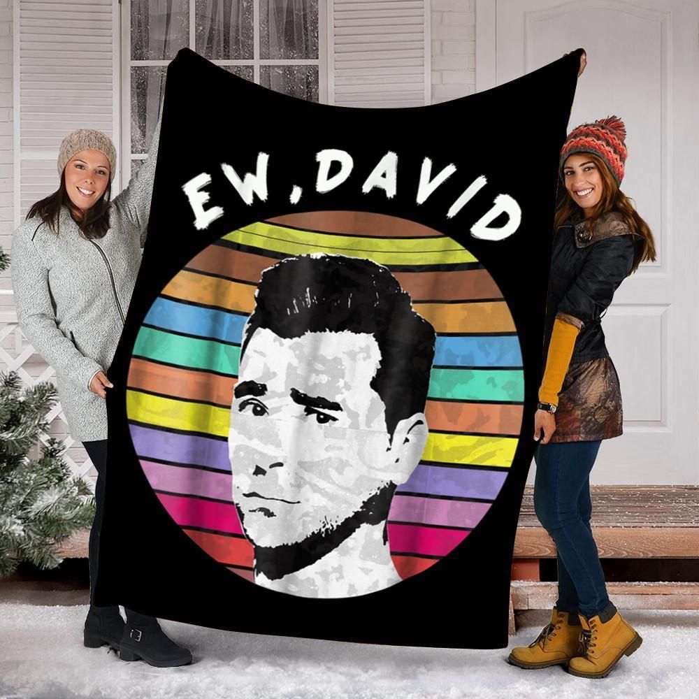 Vintage Ew, David Rose Sherpa Fleece Blanket