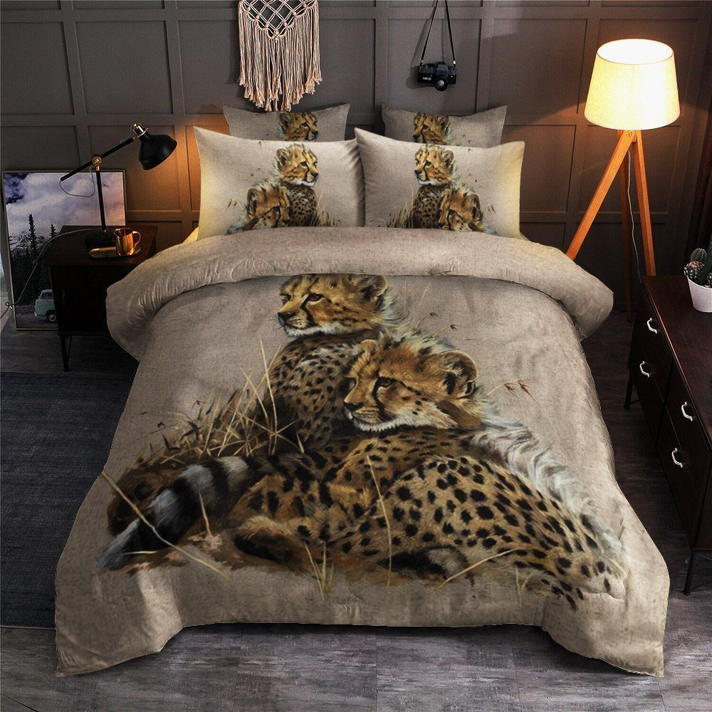 Vintage Leopard Bedding Set