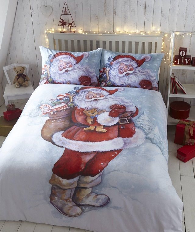 Vintage Santa Claus Bedding Set