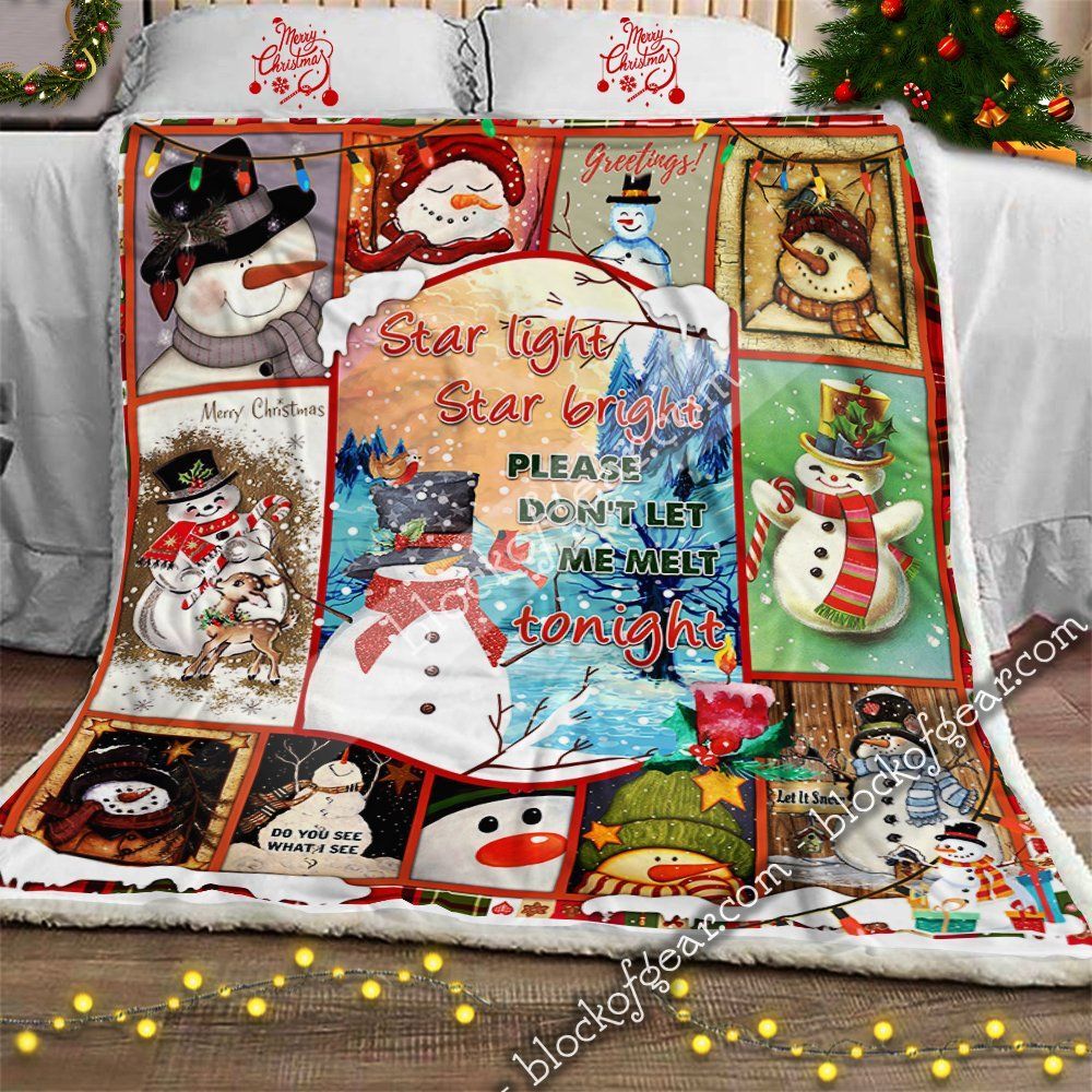 Vintage Snowflakes Christmas Sherpa Fleece Blanket