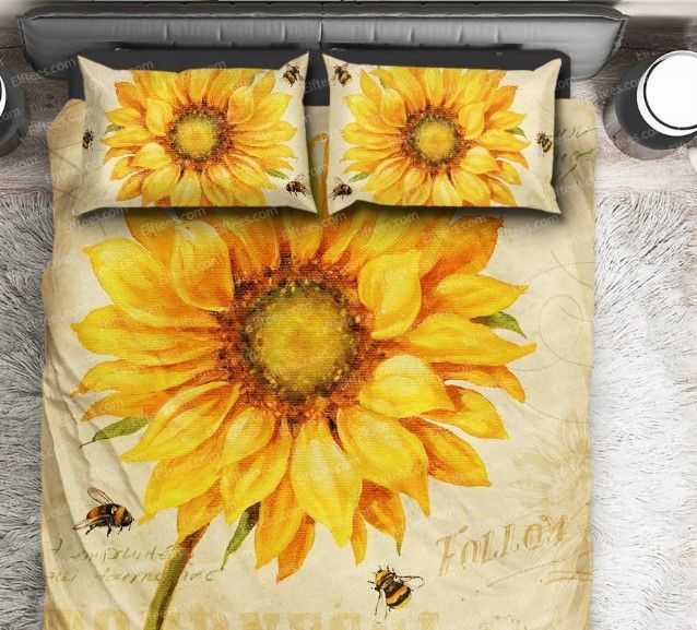 Vintage Sunflower Bedding Set