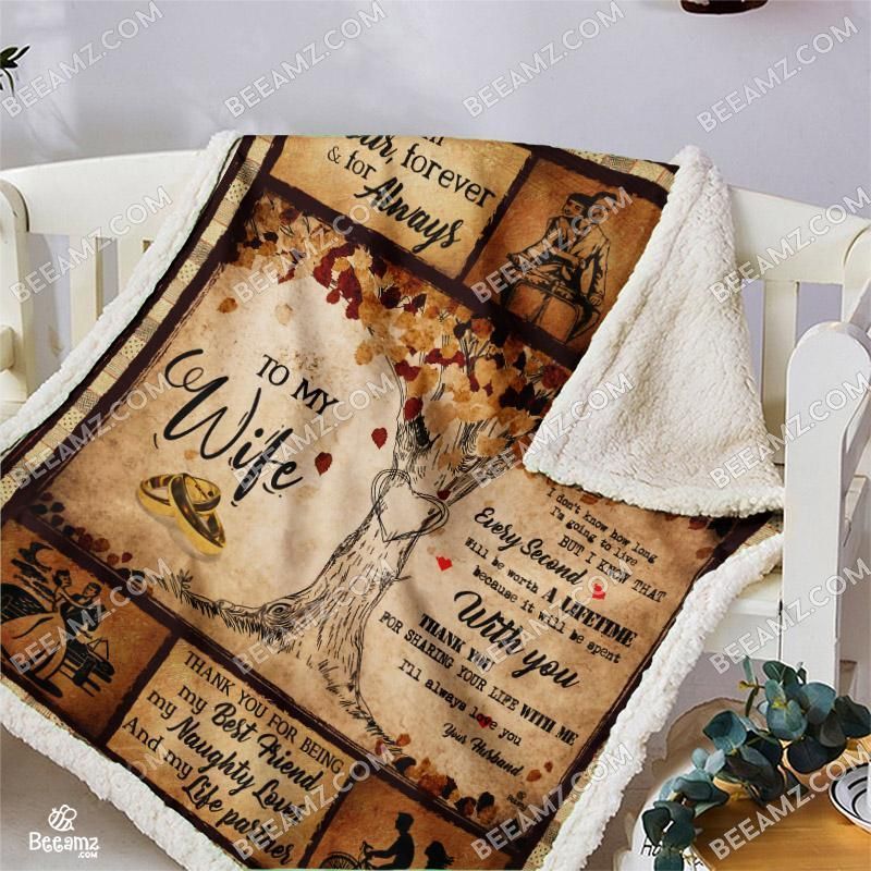 Vintage Wedding Anniversary Sherpa Fleece Blanket