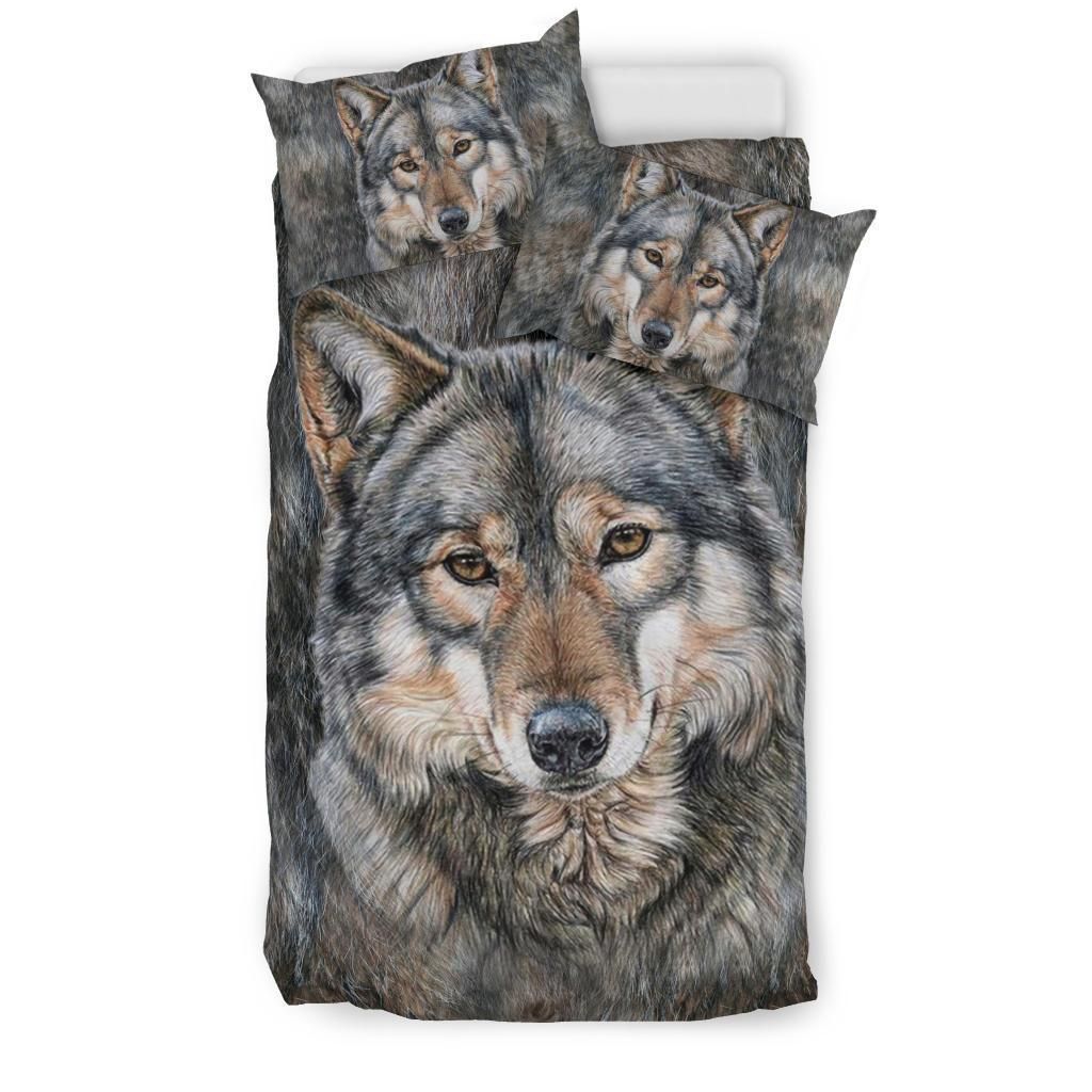Vintage Wolf Wild Life Bedding Set