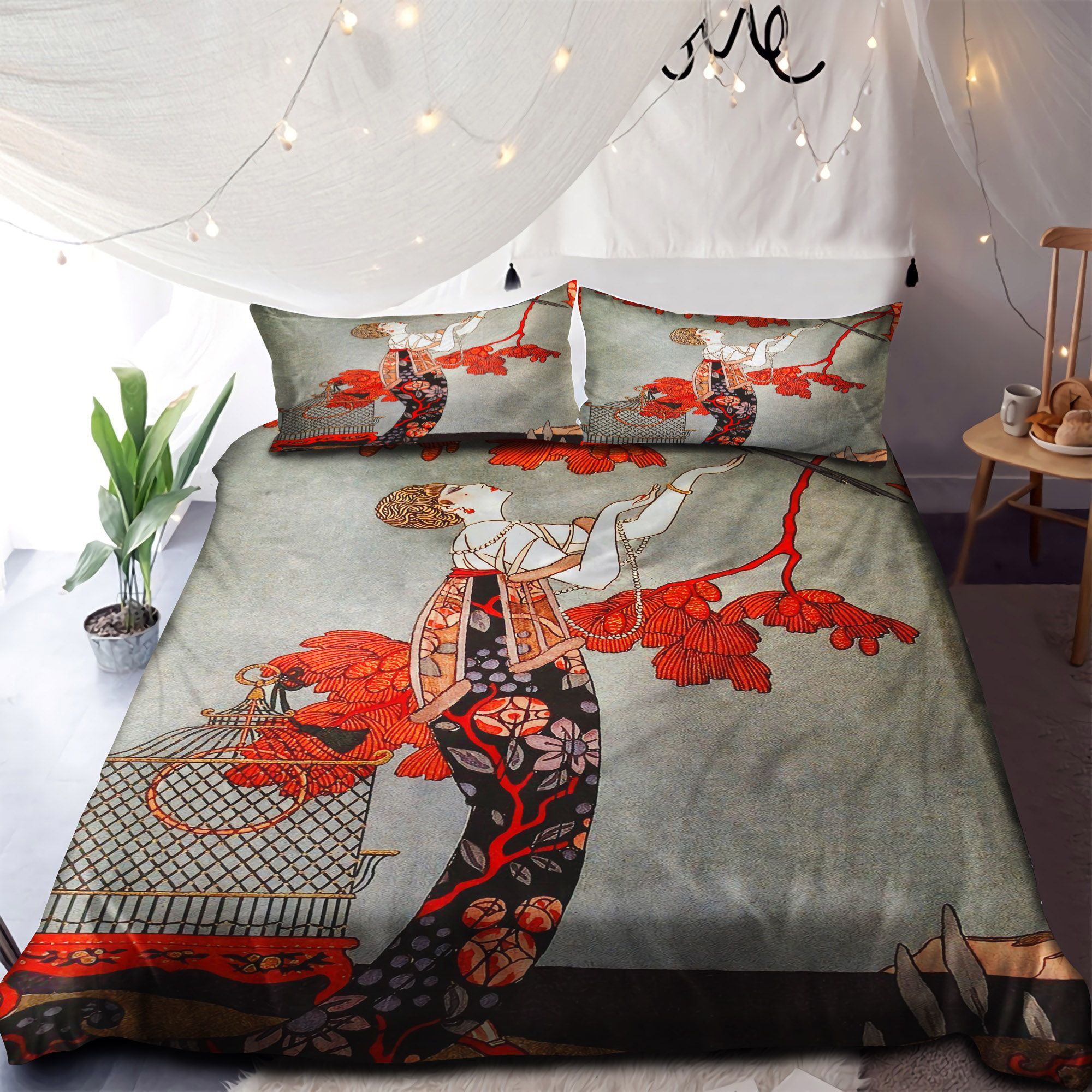 Vintage Woman Bedding Set
