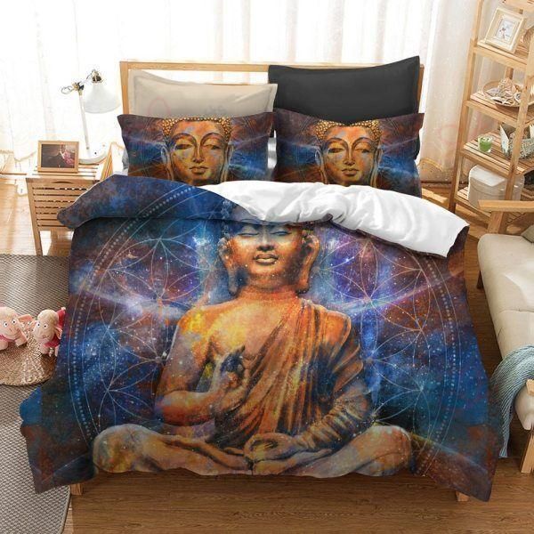 Vintage Zen Buddha Religion Bedding Set