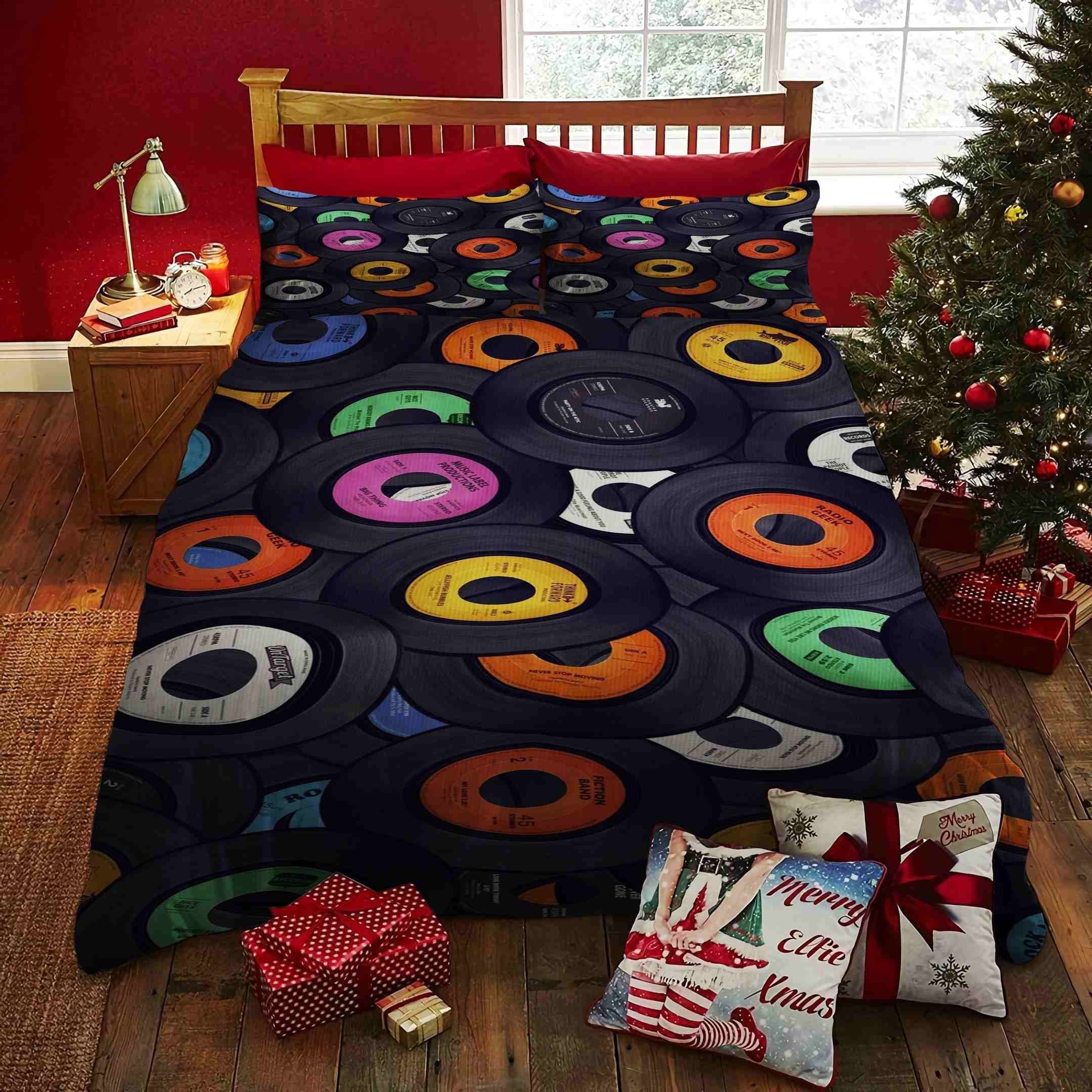 Vinyl Record Bedding Set