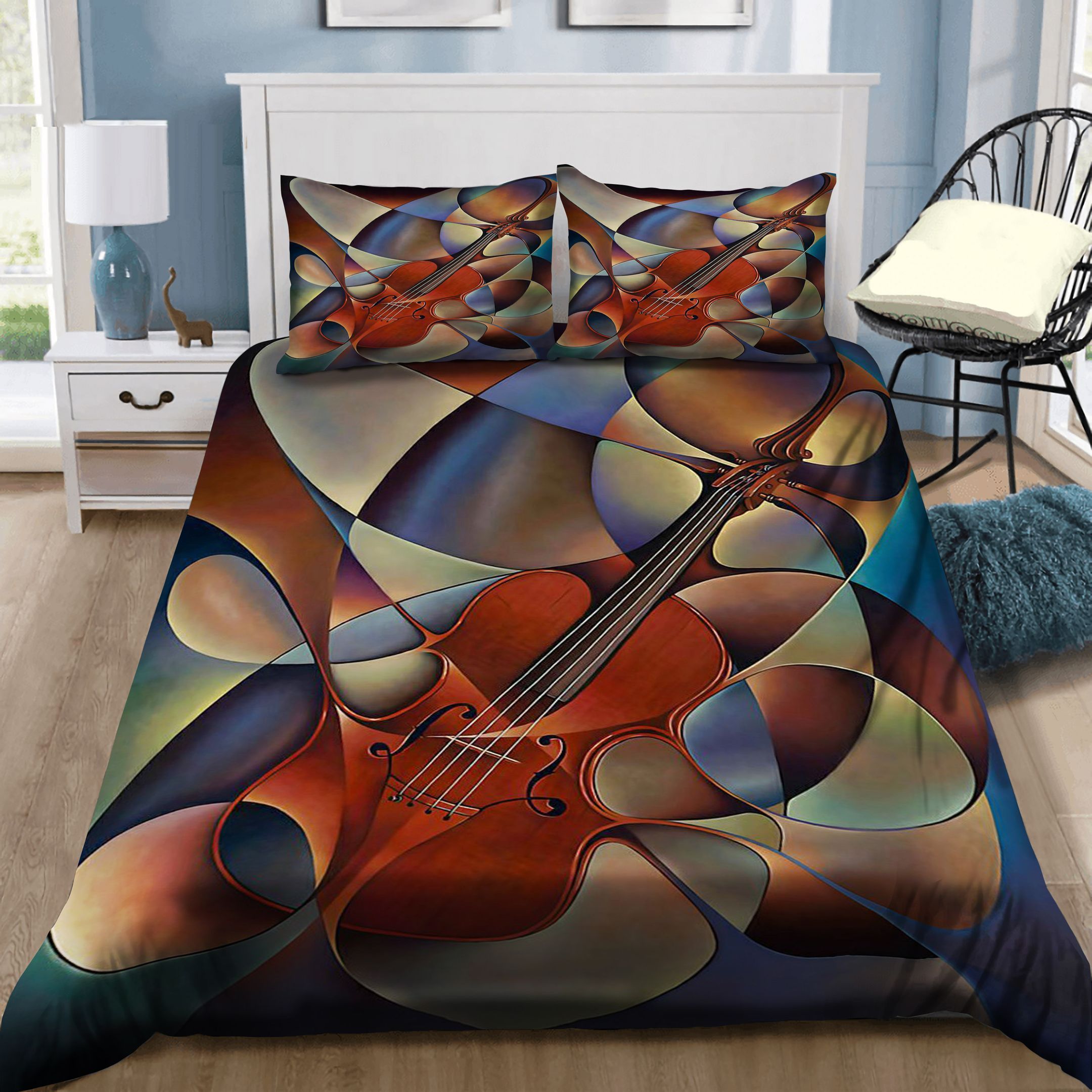 Violin Art Bedding Set