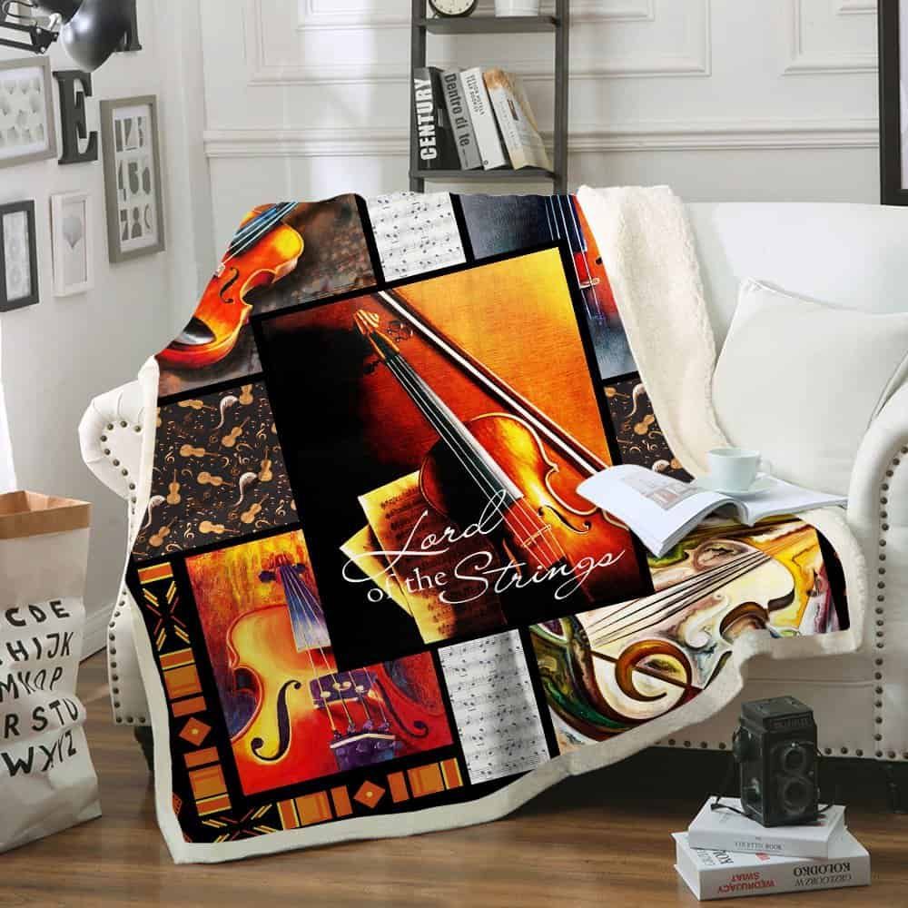 Violin Fleece Blanket