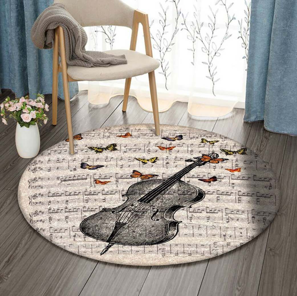 Violin Round Carpet
