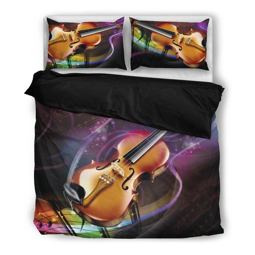 Violin Music Themed Bedding Set