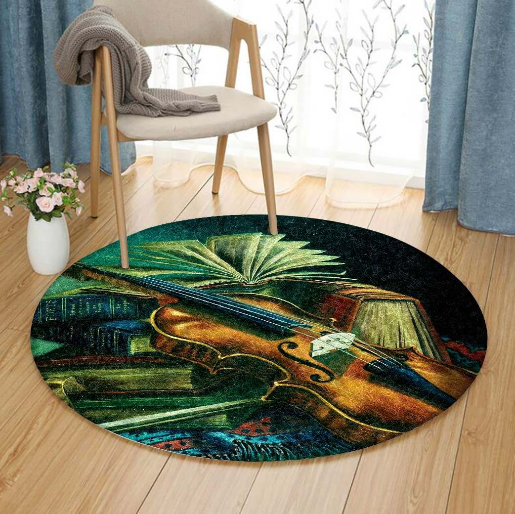 Violin Round Carpet