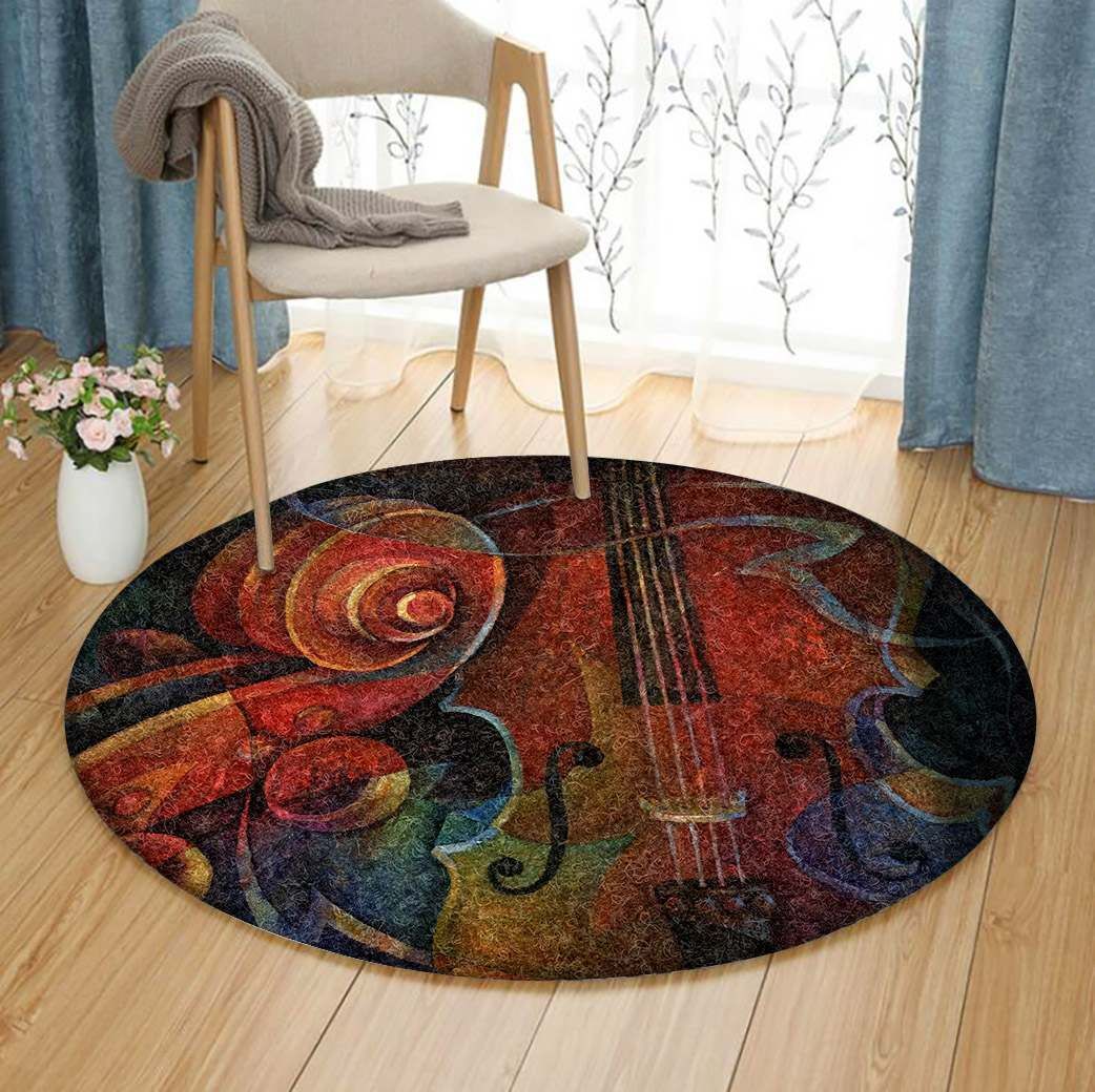 Violin Round Carpet