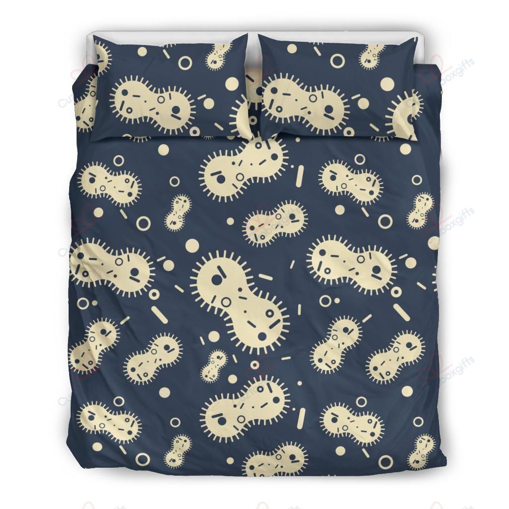 Virus Bacteria Printed Bedding Set