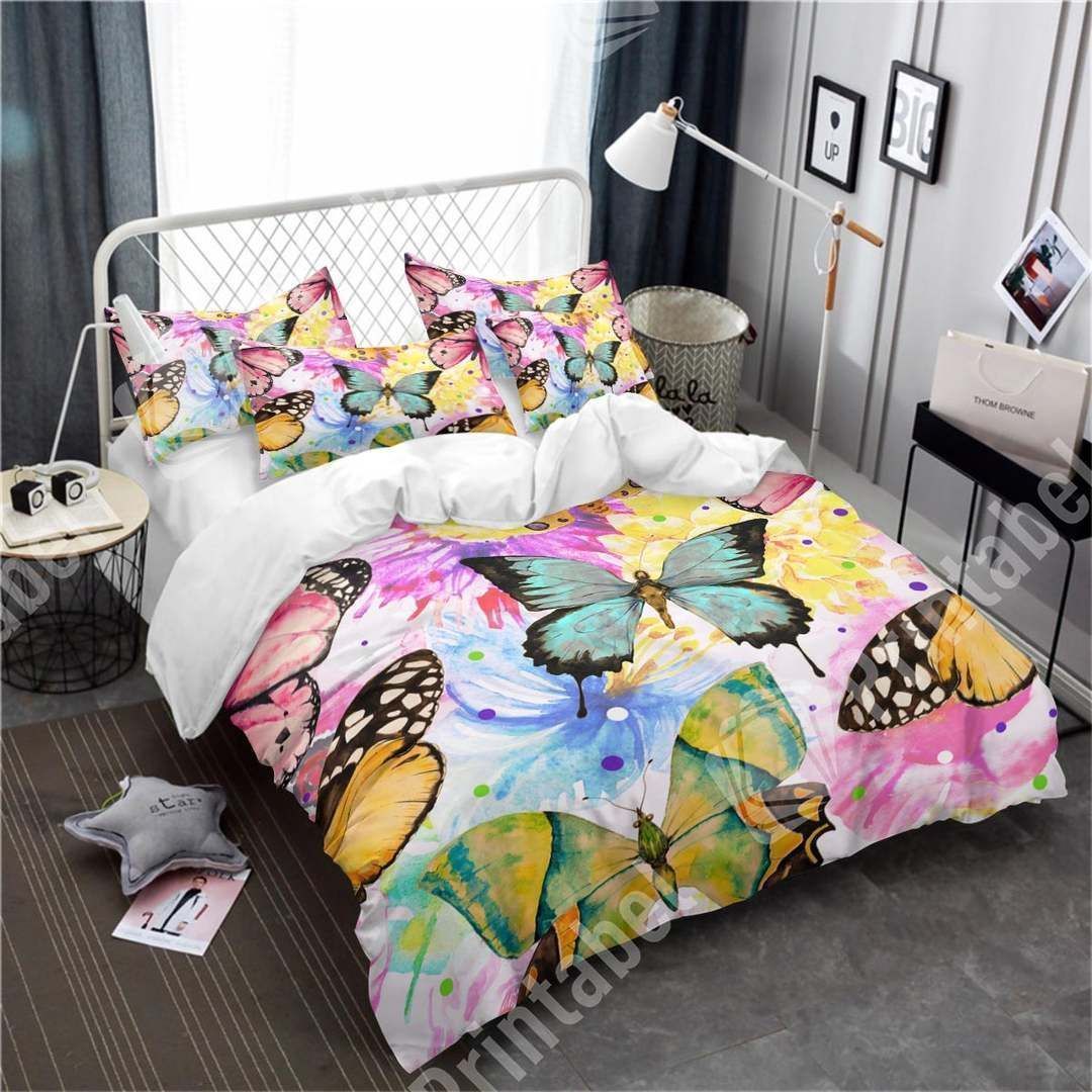 Vivid Butterflies Bedding Set