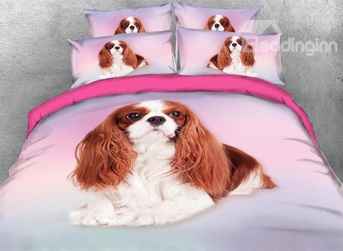 Vivilinen Cavalier King Charles Spaniel Dog Bedding Set