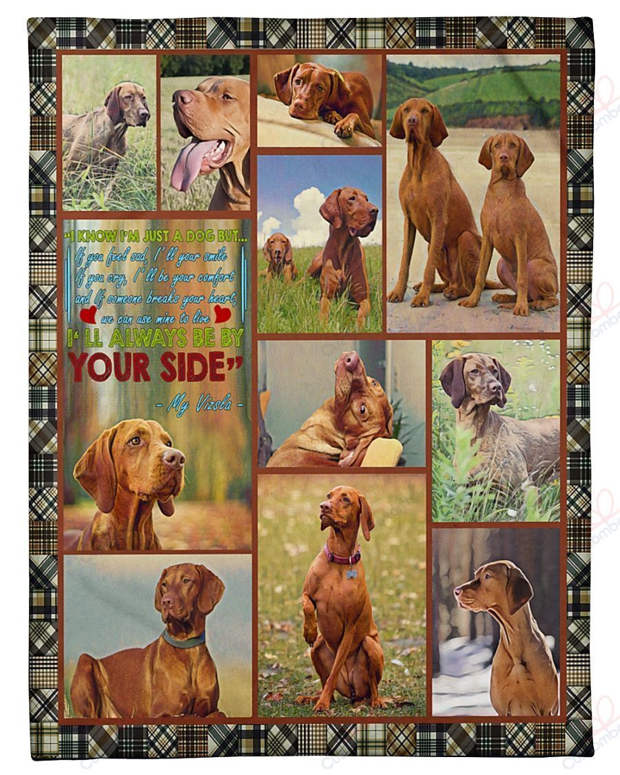 Vizsla Be By Your Side Gift For Dog Lovers Sherpa Fleece Blanket