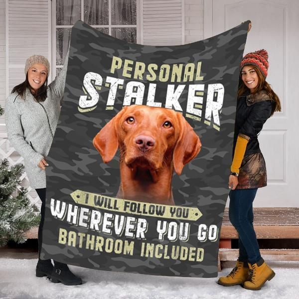 Vizsla Dog Sherpa Fleece Blanket