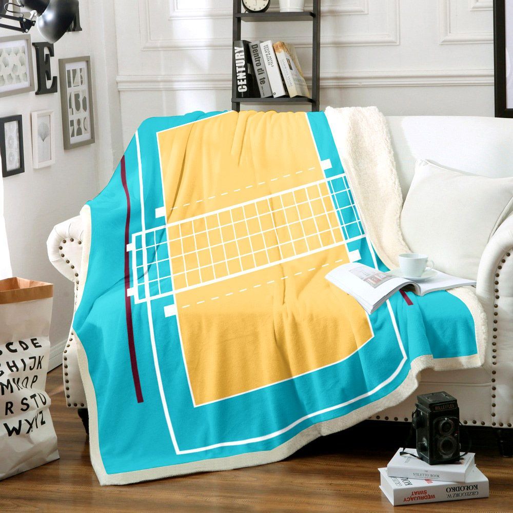 Volleyball Sherpa Fleece Blanket