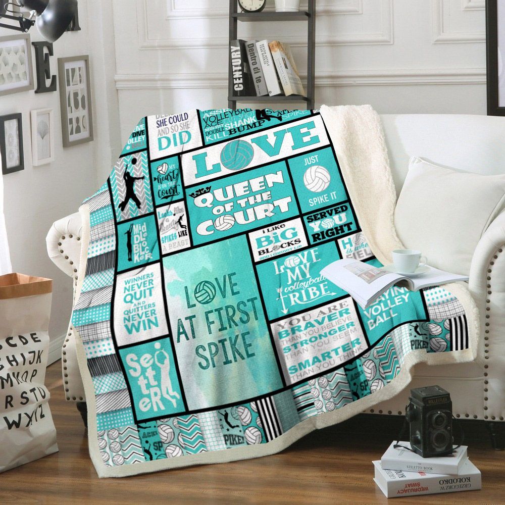 Volleyball Sherpa Fleece Blanket