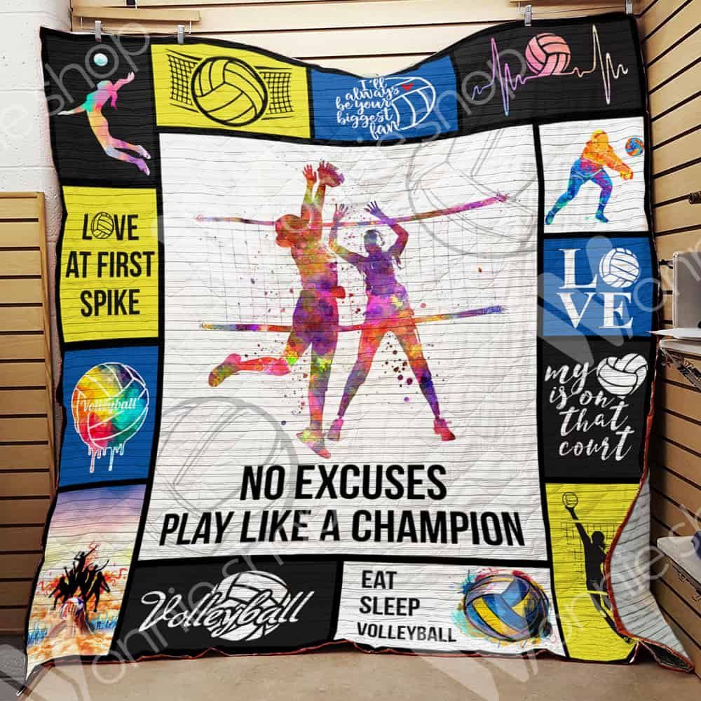 Volleyball CL15100388MDQ Quilt Blanket