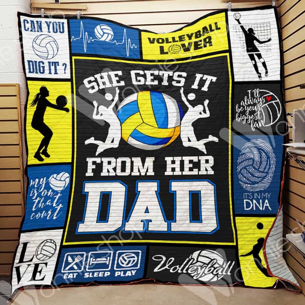 Volleyball CL15100396MDQ Quilt Blanket