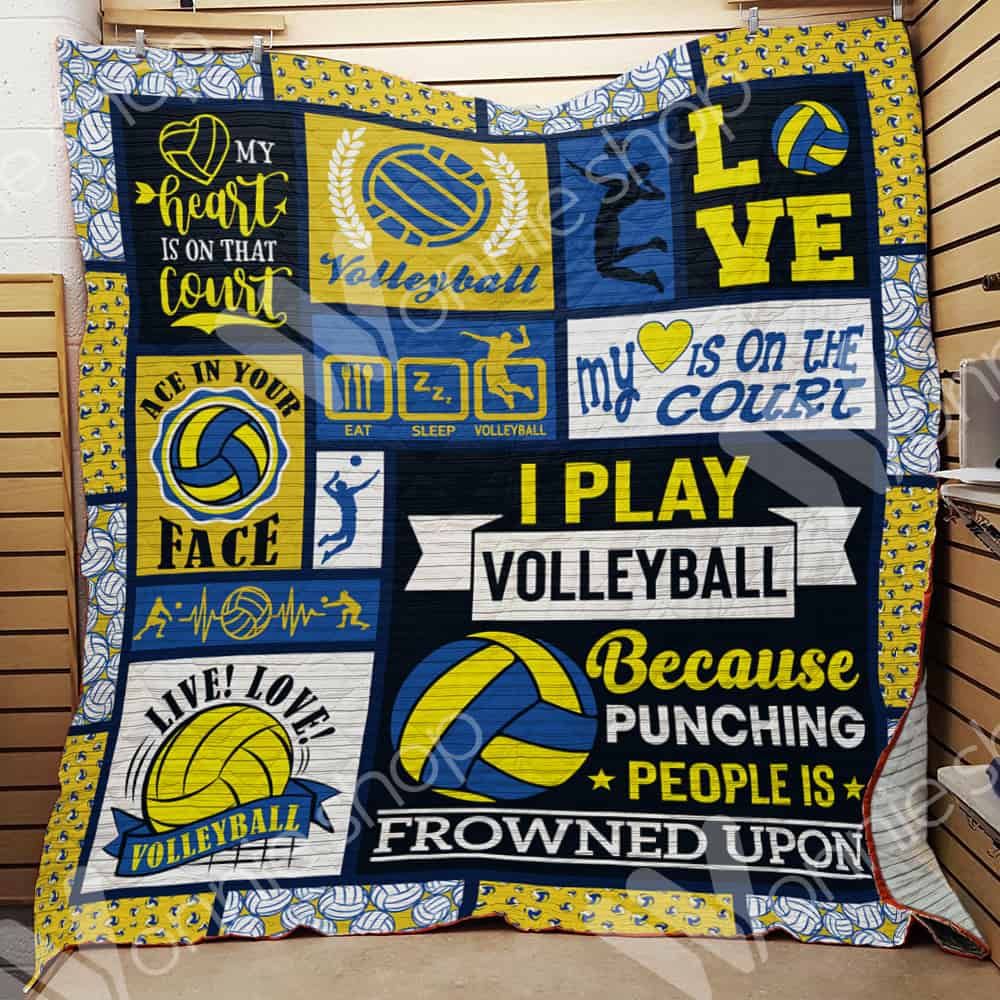 Volleyball CL15100407MDQ Quilt Blanket