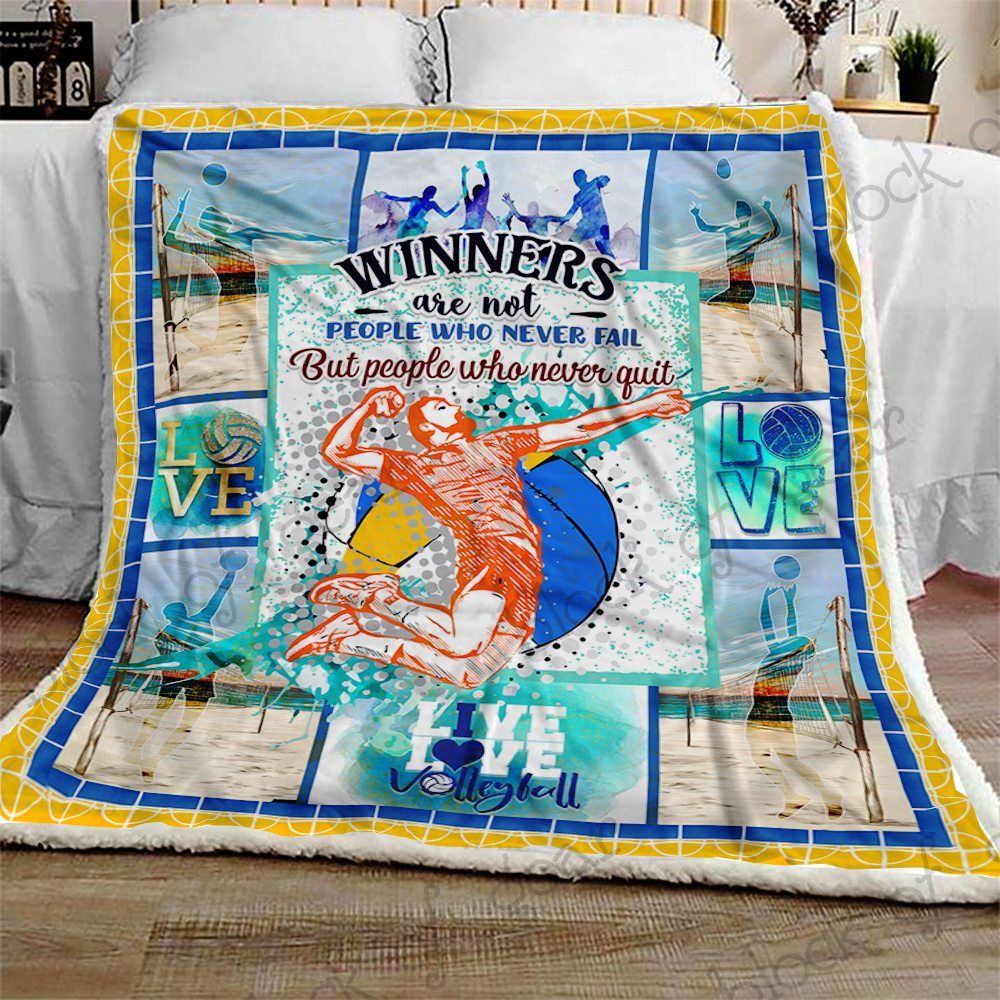 Volleyball Sherpa Fleece Blanket