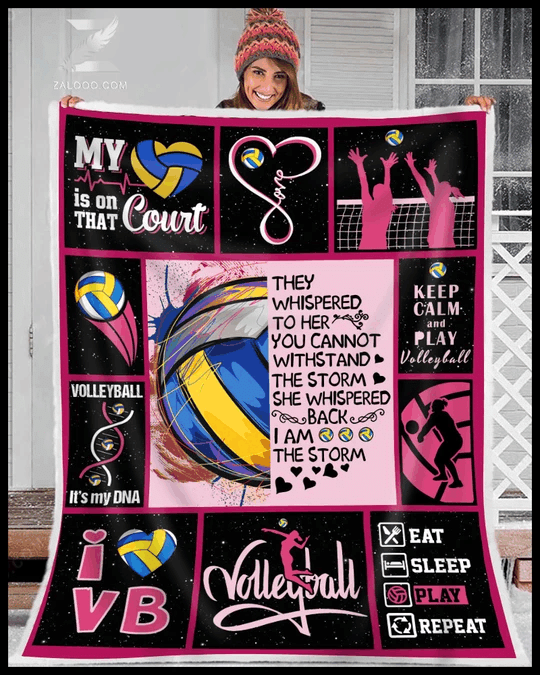 Volleyball Sherpa Fleece Blanket