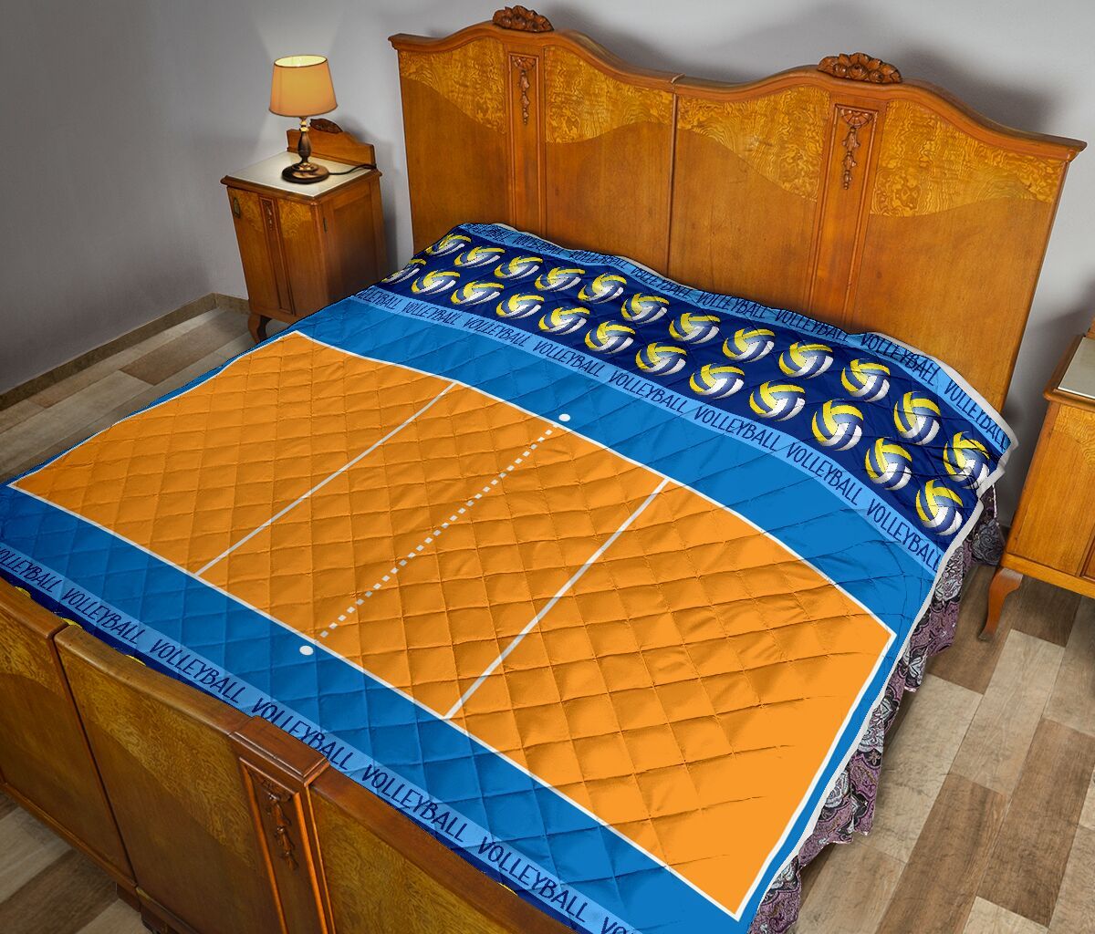 Volleyball Court Quilt Blanket Dhc1312870Dd