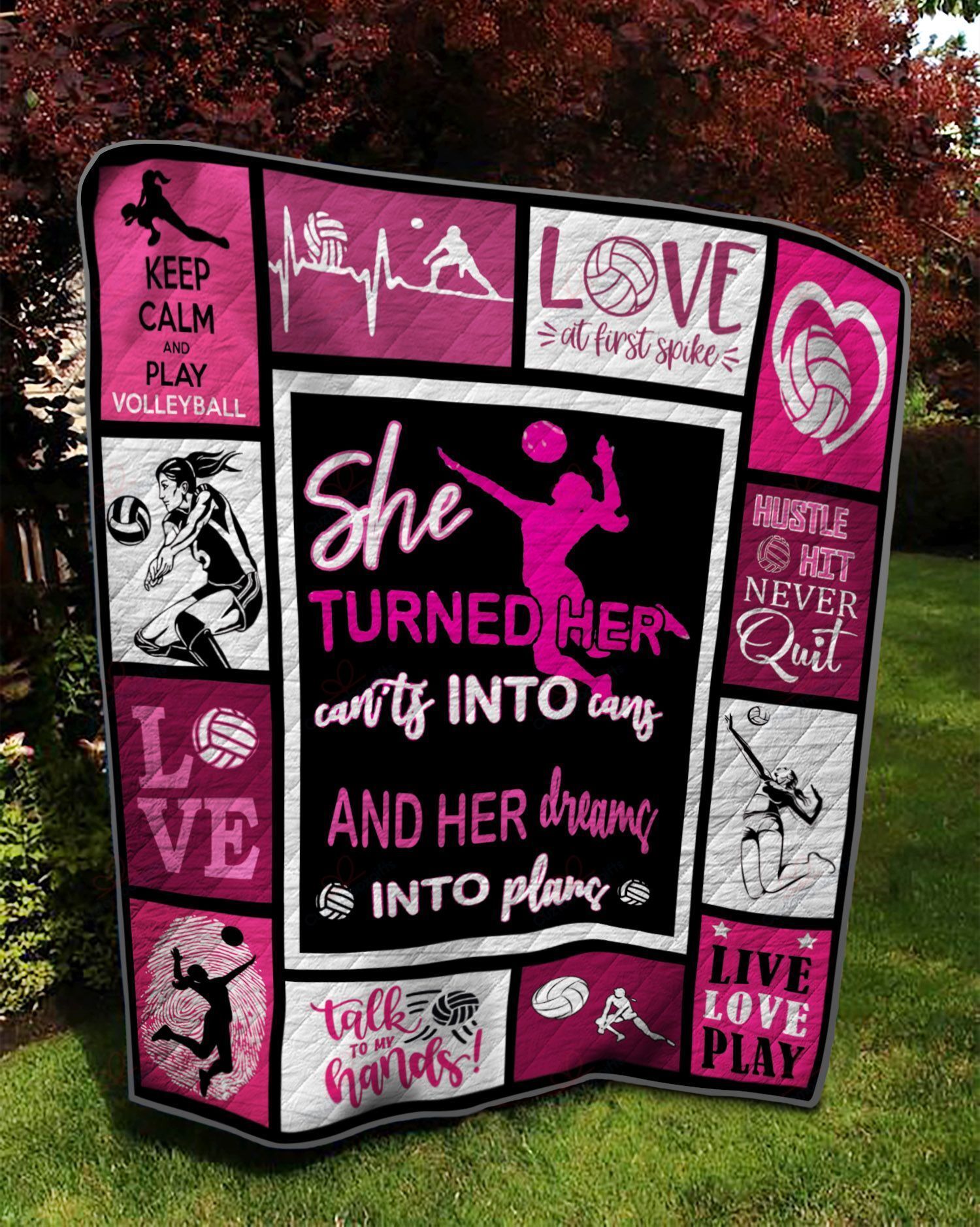 Volleyball DT2109372CL Quilt Blanket