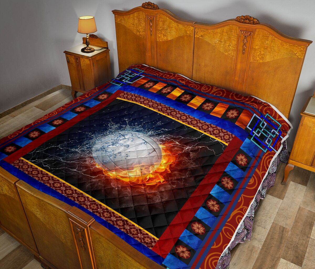 Volleyball Fire Quilt Blanket Dhc1312833Dd