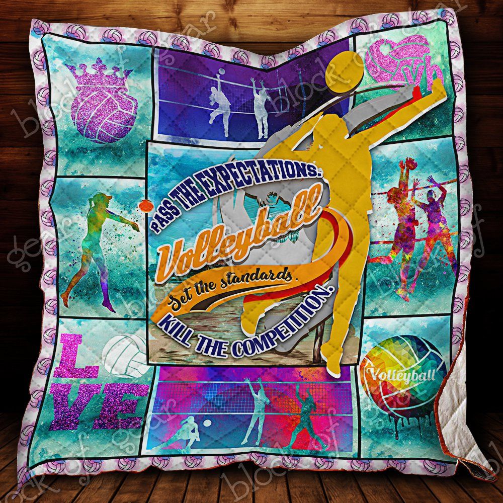 Volleyball Girl Try To Keep Up Quilt Ttl178 Dhc11122235Dd